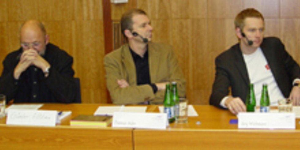 Günter Höhne, Designer und Buchautor; Dietmar Mühr, Internationales Design Zentrum Berlin; Jörg Wichmann, Berlinomat; Alexander Bretz, VDMD;