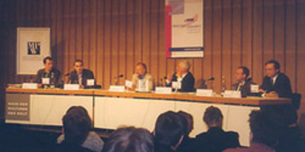 Sven Mörs, Andreas Hoffmann, Dr. Wolfgang Both, Moderator: Alfred Eichhorn,  Alexander Tettenborn, Rainer Ihde (v.l.)